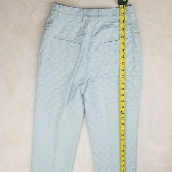 St John Turquoise Textured Logo "SJ" size 2 Pants - Picture 2 of 8